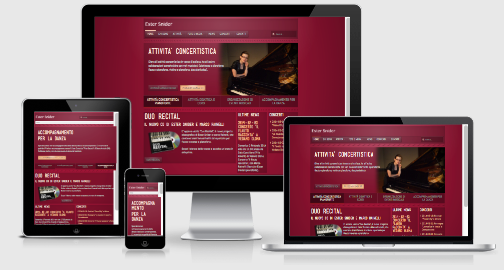 sito web per pianista